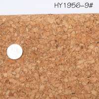 Cork leather HY1956 woven and knitted backing using for upholstery shoes bag and wallet