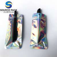 Wholesale holographic bag eyelashes brush packaging